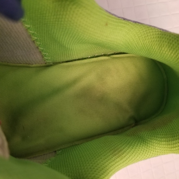 LA GEAR SNEAKERS tennis walking running shoes SIZE 7.5 blue green - Picture 6 of 7